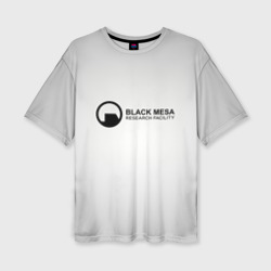 Женская футболка oversize 3D Black Mesa
