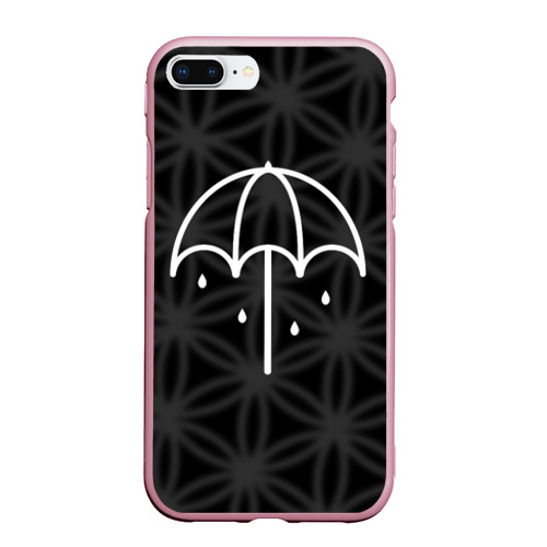 Чехол для iPhone 7Plus/8 Plus матовый Bring Me The Horizon, цвет розовый