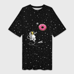 Платье-футболка 3D Homer Spaceman