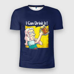 Мужская футболка 3D Slim Disenchantment: I Can Drink It!