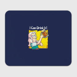 Прямоугольный коврик для мышки Disenchantment: I Can Drink It!