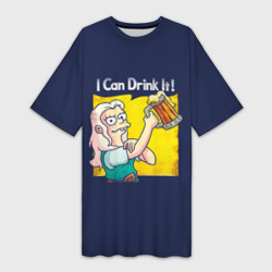 Платье-футболка 3D Disenchantment: I Can Drink It!