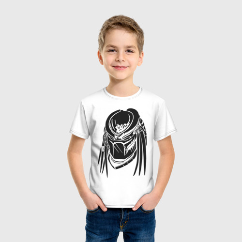 Детская футболка хлопок Хищник, цвет белый - фото 3
