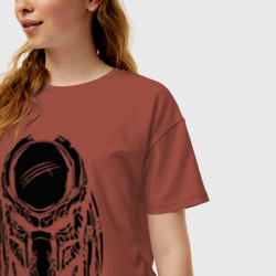 Женская футболка хлопок Oversize Predator - фото 2