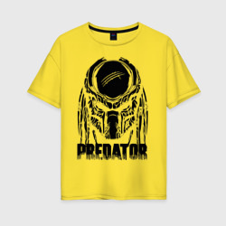 Женская футболка хлопок Oversize Predator