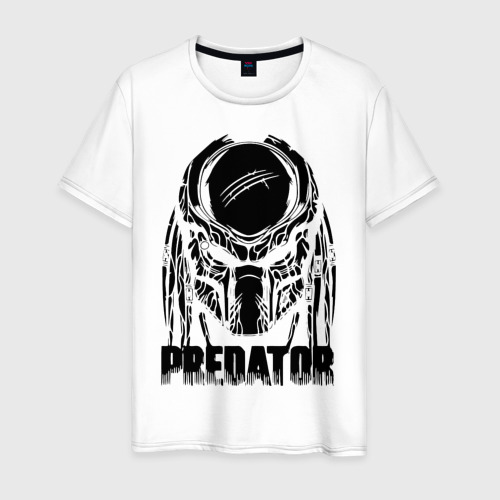 Мужская футболка хлопок Predator, цвет белый