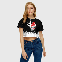 Женская футболка Crop-top 3D Bleach на спине Блич - фото 2