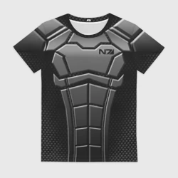 Женская футболка 3D Костюм N7