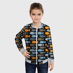 Детский бомбер 3D Рыбки паттерн - фото 2