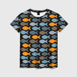 Женская футболка 3D Рыбки