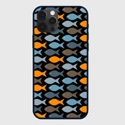 Чехол для iPhone 12 Pro Рыбки паттерн