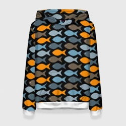 Женская толстовка 3D Рыбки паттерн
