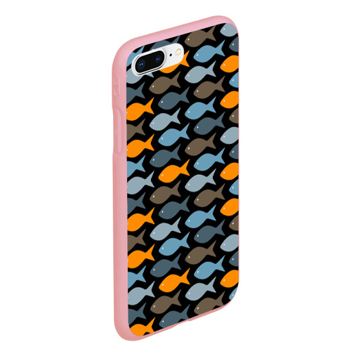 Чехол для iPhone 7Plus/8 Plus матовый Рыбки, цвет баблгам - фото 3
