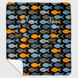 Плед с рукавами Рыбки паттерн