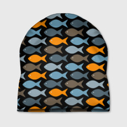 Шапка 3D Рыбки паттерн