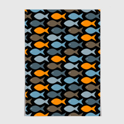 Постер Рыбки паттерн