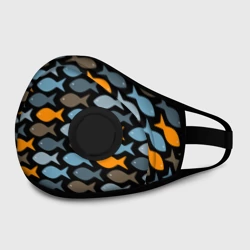 Маска из неопрена Рыбки паттерн