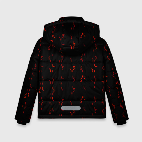 Зимняя куртка для мальчиков 3D Алфавит Хищников, цвет черный - фото 2