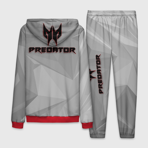 Мужской 3D костюм с принтом Хищник Predator, вид сзади #1