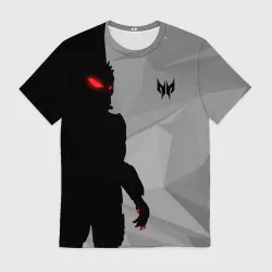 Мужская футболка 3D Хищник Predator