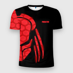 Мужская футболка 3D Slim Хищник Predator