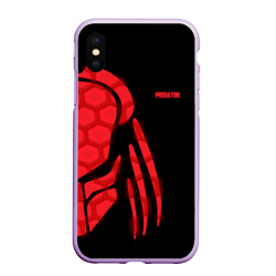 Чехол для iPhone XS Max матовый Хищник Predator