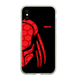 Чехол для iPhone XS Max матовый Хищник Predator