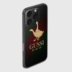 Чехол для iPhone 16 Pro силиконовый с защитой камеры Гуси - гусси - фото 2