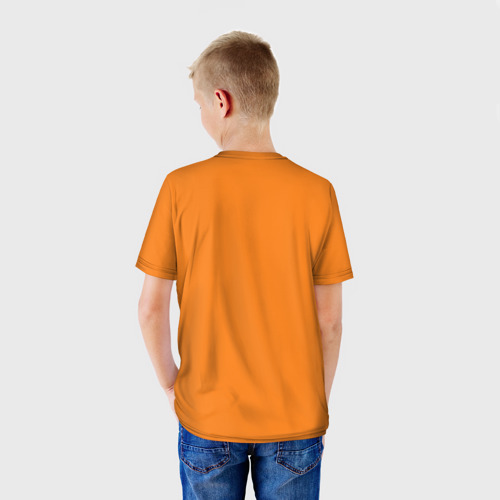 Детская футболка 3D с принтом Half-Life, вид сзади #2