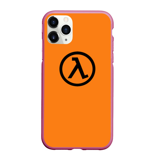 Чехол для iPhone 11 Pro Max матовый Half-Life, цвет малиновый