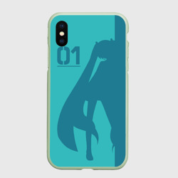 Чехол для iPhone XS Max матовый Хацуне Мику 01