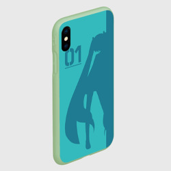 Чехол для iPhone XS Max матовый Хацуне Мику 01 - фото 2