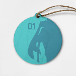 Деревянная игрушка круг Хацуне Мику 01