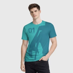 Мужская футболка 3D Хацуне Мику 01 - фото 2