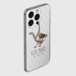 Чехол для iPhone 16 Pro Max силиконовый с защитой камеры Гучи гучи - фото 2