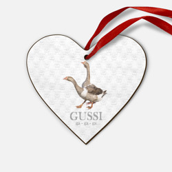 Деревянная игрушка Сердце Гучи гучи