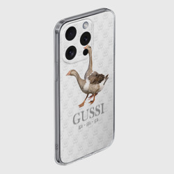 Чехол для iPhone 15 Pro Max силиконовый с защитой камеры Гучи гучи - фото 2