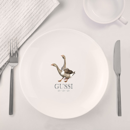 Набор: тарелка + кружка Гуси - гусси - фото 4