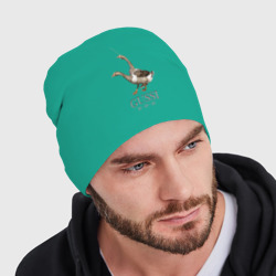 Мужская шапка демисезонная Гуси - гусси - фото 2