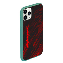Чехол для iPhone 11 Pro Max матовый Cyberpunk 2077 red - фото 2