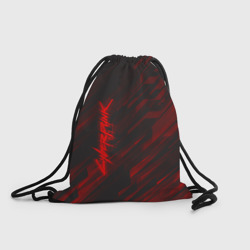 Рюкзак-мешок 3D Cyberpunk 2077 red