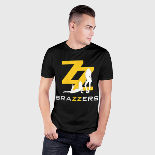 Мужская футболка 3D Slim Brazzers, цвет 3D печать - фото 3
