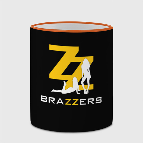 Кружка с полной запечаткой Brazzers, цвет Кант оранжевый - фото 4