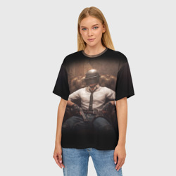 Женская футболка oversize 3D PUBG ПАБГ - фото 2