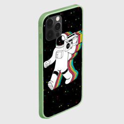 Чехол для iPhone 12 Pro Космонавт с магнитофоном - фото 2