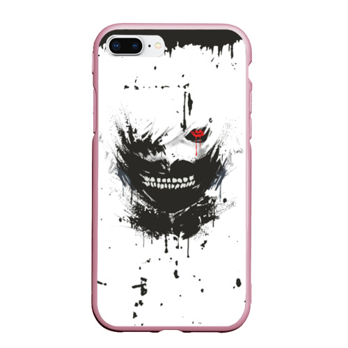 Чехол для iPhone 7Plus/8 Plus матовый Kaneki Ken Tokyo Ghoul #1, цвет розовый