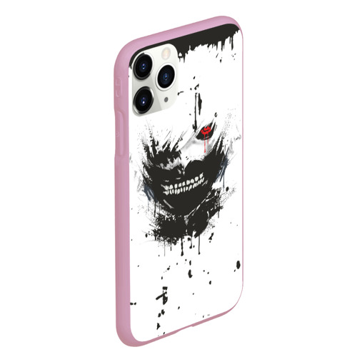 Чехол для iPhone 11 Pro Max матовый Kaneki Ken Tokyo Ghoul #1, цвет розовый - фото 3