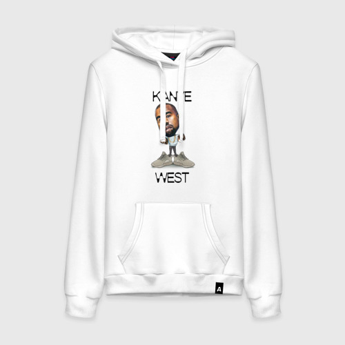 Женская толстовка хлопок Kanye West, цвет белый