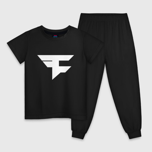 Детская пижама хлопок FaZe clan, цвет черный