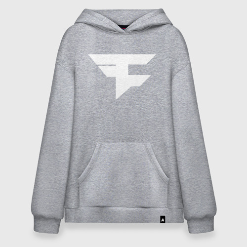 Худи SuperOversize хлопок FaZe clan, цвет меланж